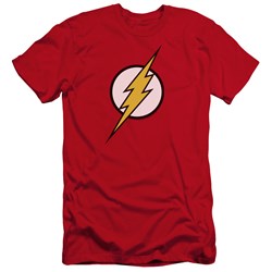 Jla - Mens Flash Logo Premium Slim Fit T-Shirt