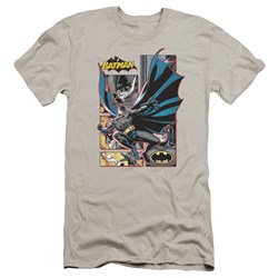 Jla - Mens Batman Panels Premium Slim Fit T-Shirt