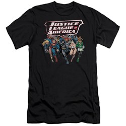 Jla - Mens Charging Justice Premium Slim Fit T-Shirt