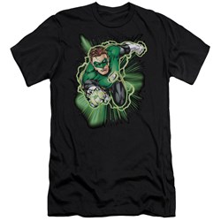 Jla - Mens Green Lantern Energy Premium Slim Fit T-Shirt