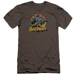 Jla - Mens Batman Rough Distress Premium Slim Fit T-Shirt