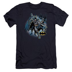 Jla - Mens Batman Collage Premium Slim Fit T-Shirt