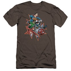 Jla - Mens Starburst Premium Slim Fit T-Shirt