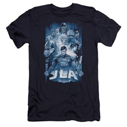 Jla - Mens Burst Premium Slim Fit T-Shirt