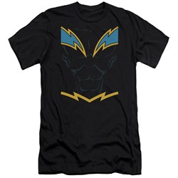 Jla - Mens Black Lightning Premium Slim Fit T-Shirt