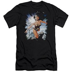 Jla - Mens Of Themyscira Premium Slim Fit T-Shirt