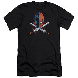 Jla - Mens Crossed Swords Premium Slim Fit T-Shirt