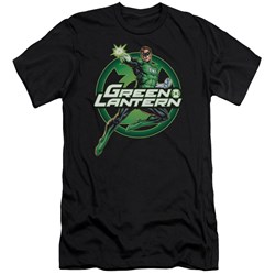 Jla - Mens Lantern Glow Premium Slim Fit T-Shirt
