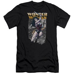 Jla - Mens Wonder Slice Premium Slim Fit T-Shirt