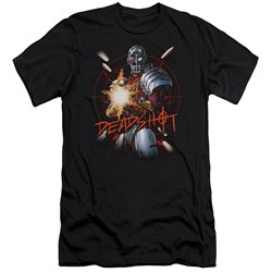 Jla - Mens Deadshot Premium Slim Fit T-Shirt