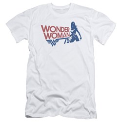 Wonder Woman - Mens Ww75 Silhouette Premium Slim Fit T-Shirt