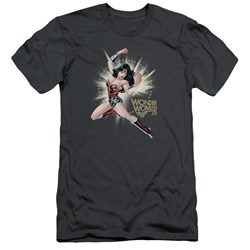 Wonder Woman - Mens Ww75 The Bracelets Of Submission Premium Slim Fit T-Shirt