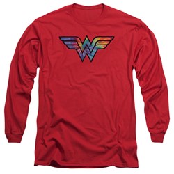 Wonder Woman - Mens Wonder Woman Tie Dye Logo Long Sleeve T-Shirt