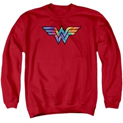Wonder Woman - Mens Wonder Woman Tie Dye Logo Sweater
