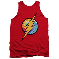 Dc Flash - Mens Tie Dye Flash Logo Tank Top