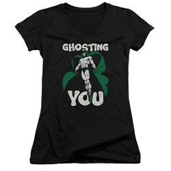 Jla - Juniors Ghosting V-Neck T-Shirt