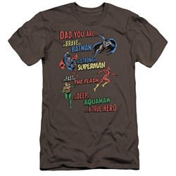 Jla - Mens Dad Hero Premium Slim Fit T-Shirt