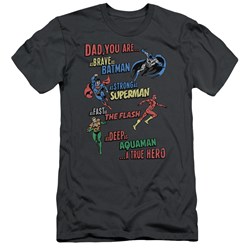 Jla - Mens Dad Hero Slim Fit T-Shirt