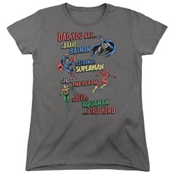 Jla - Womens Dad Hero T-Shirt