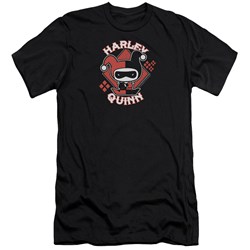 Jla - Mens Harley Chibi Premium Slim Fit T-Shirt