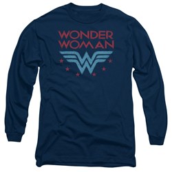 Wonder Woman - Mens Wonder Stars Long Sleeve T-Shirt