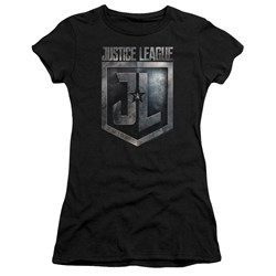 Justice League Movie - Juniors Shield Logo T-Shirt