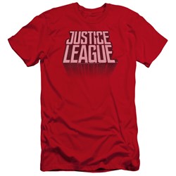 Justice League Movie - Mens League Distressed Premium Slim Fit T-Shirt