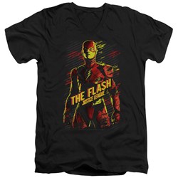 Justice League Movie - Mens The Flash V-Neck T-Shirt