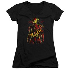 Justice League Movie - Juniors The Flash V-Neck T-Shirt