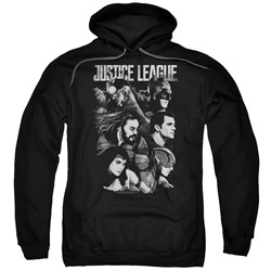 Justice League Movie - Mens Pushing Forward Pullover Hoodie