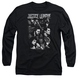 Justice League Movie - Mens Pushing Forward Long Sleeve T-Shirt