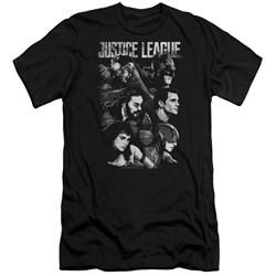 Justice League Movie - Mens Pushing Forward Premium Slim Fit T-Shirt