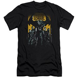 Justice League Movie - Mens Stand Up To Evil Premium Slim Fit T-Shirt