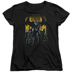 Justice League Movie - Womens Stand Up To Evil T-Shirt