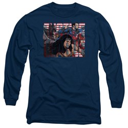 Justice League Movie - Mens Rally Long Sleeve T-Shirt
