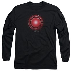 Justice League Movie - Mens Cyborg Logo Long Sleeve T-Shirt