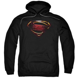 Justice League Movie - Mens Superman Logo Pullover Hoodie