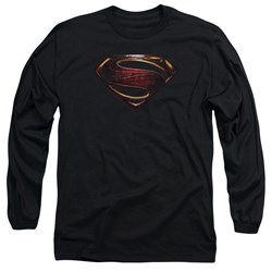 Justice League Movie - Mens Superman Logo Long Sleeve T-Shirt