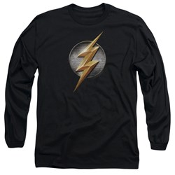 Justice League Movie - Mens Flash Logo Long Sleeve T-Shirt