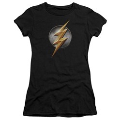 Justice League Movie - Juniors Flash Logo T-Shirt