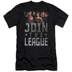 Justice League Movie - Mens Join The League Slim Fit T-Shirt