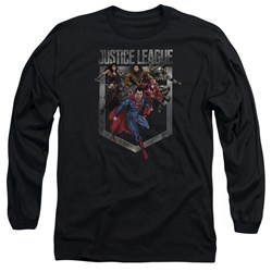 Justice League Movie - Mens Charge Long Sleeve T-Shirt