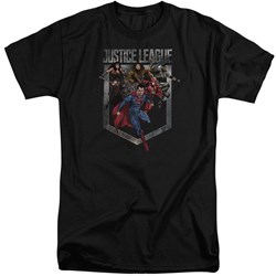 Justice League Movie - Mens Charge Tall T-Shirt