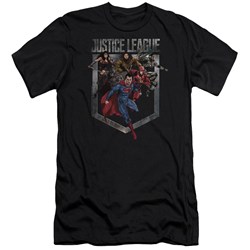 Justice League Movie - Mens Charge Premium Slim Fit T-Shirt