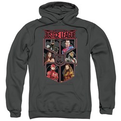 Justice League Movie - Mens League Of Six Pullover Hoodie