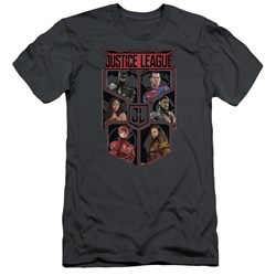 Justice League Movie - Mens League Of Six Slim Fit T-Shirt