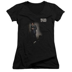 Billy Joel - Juniors 52Nd Street V-Neck T-Shirt
