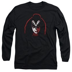 Kiss - Mens Gene Simmons Cover Long Sleeve T-Shirt