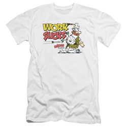 Hagar The Horrible - Mens Work Sucks Premium Slim Fit T-Shirt