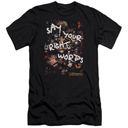 Labyrinth - Mens Right Words Premium Slim Fit T-Shirt